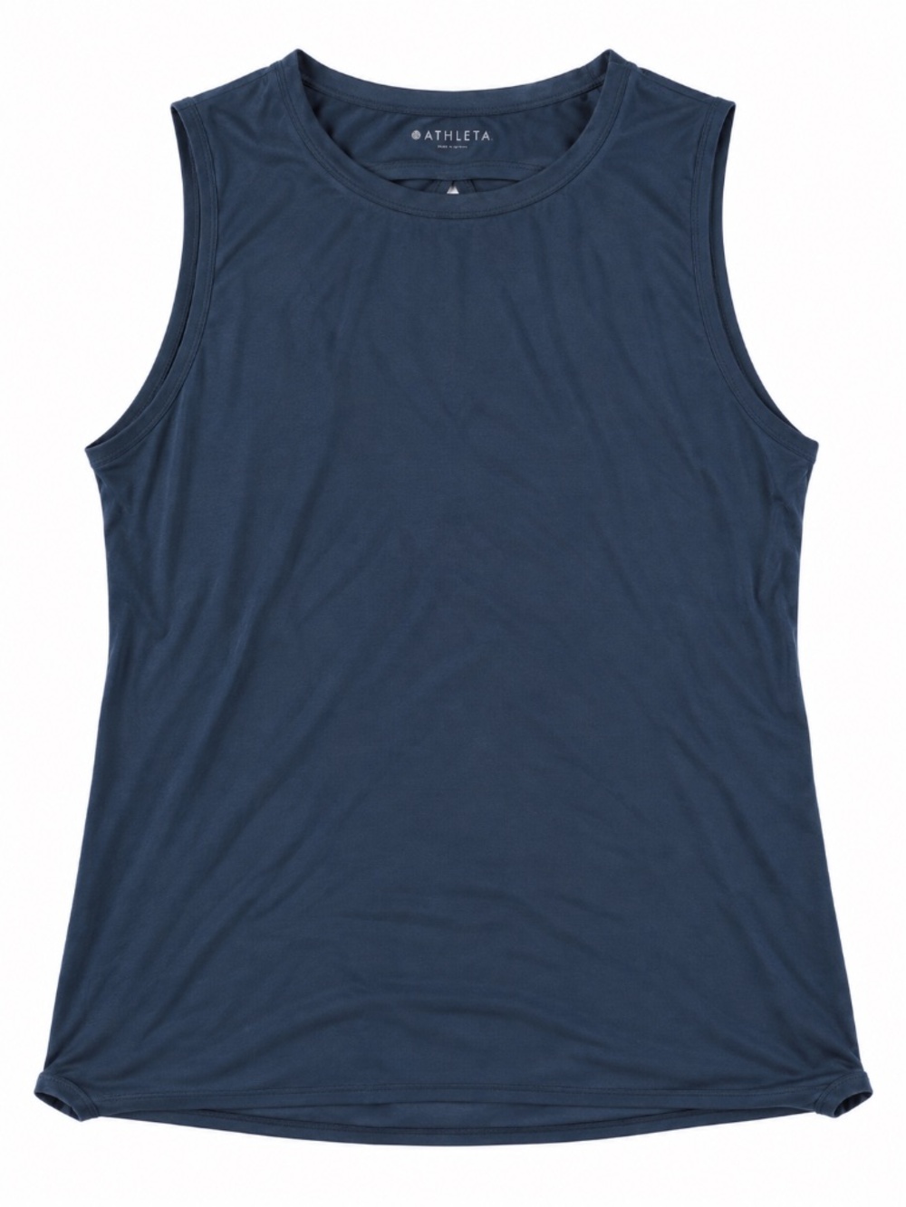 Athleta  Blue Sleeveless Wrap Back Tank Top